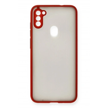Mey İthalat®  Samsung Galaxy A11 Kılıf Montreal Silikon Kapak - Kırmızı