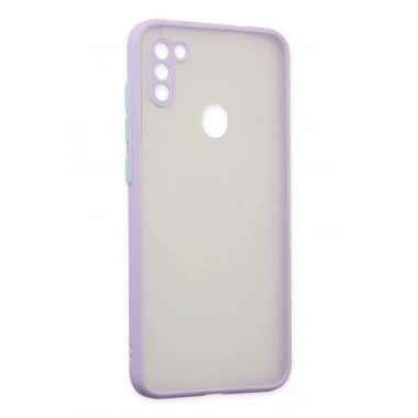 Mey İthalat®  Samsung Galaxy A11 Kılıf Montreal Silikon Kapak - Mor