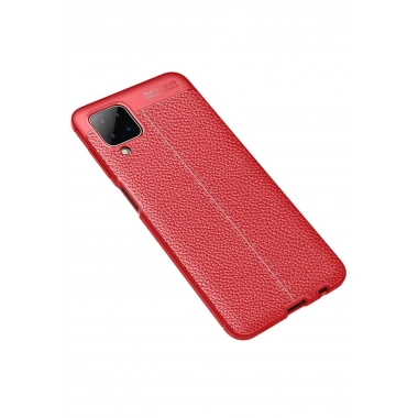 Mey İthalat®  Samsung Galaxy A12 Kılıf Auto Focus Kapak - Kırmızı