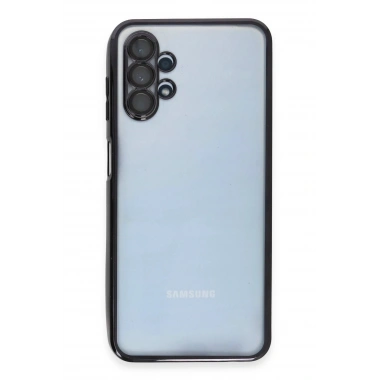 Mey İthalat®  Samsung Galaxy A13 4G Kılıf  Lensli Silikon - Siyah