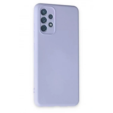 Mey İthalat®  Samsung Galaxy A13 4G Kılıf Nano içi Kadife Silikon - Lila