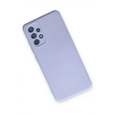 Mey İthalat®  Samsung Galaxy A13 4G Kılıf Nano içi Kadife Silikon - Lila