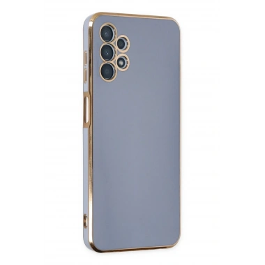 Mey İthalat®  Samsung Galaxy A13 4G Kılıf Volet Silikon - Mavi