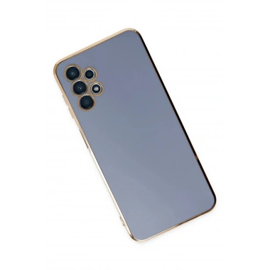 Mey İthalat®  Samsung Galaxy A13 4G Kılıf Volet Silikon - Mavi