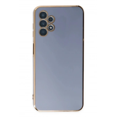 Mey İthalat®  Samsung Galaxy A13 4G Kılıf Volet Silikon - Mavi
