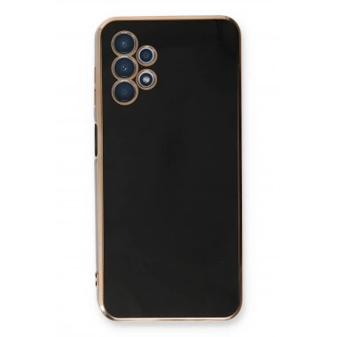 Mey İthalat®  Samsung Galaxy A13 4G Kılıf Volet Silikon - Siyah