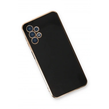 Mey İthalat®  Samsung Galaxy A13 4G Kılıf Volet Silikon - Siyah
