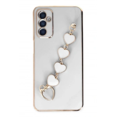 Mey İthalat® Samsung Galaxy A14 4G Kılıf Esila Silikon - Beyaz