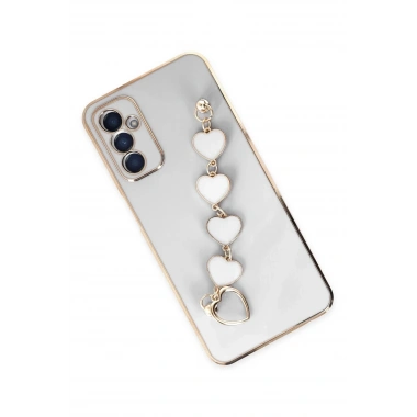 Mey İthalat® Samsung Galaxy A14 4G Kılıf Esila Silikon - Beyaz