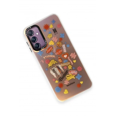 Mey İthalat®  Samsung Galaxy A14 4G Kılıf Estoril Desenli Kapak - Estoril - 16