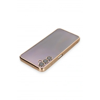 Mey İthalat®  Samsung Galaxy A14 4G Kılıf  Lensli Silikon - Gold