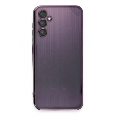 Mey İthalat®  Samsung Galaxy A14 4G Kılıf  Lensli Silikon - Mor