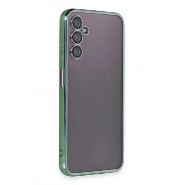 Mey İthalat®  Samsung Galaxy A14 4G Kılıf  Lensli Silikon - Yeşil