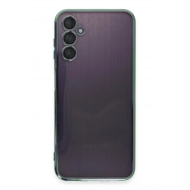 Mey İthalat®  Samsung Galaxy A14 4G Kılıf  Lensli Silikon - Yeşil