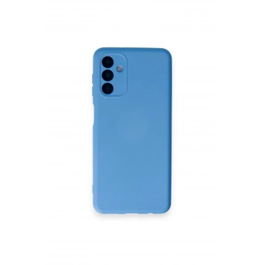 Mey İthalat®  Samsung Galaxy A14 4G Kılıf Nano içi Kadife Silikon - Mavi