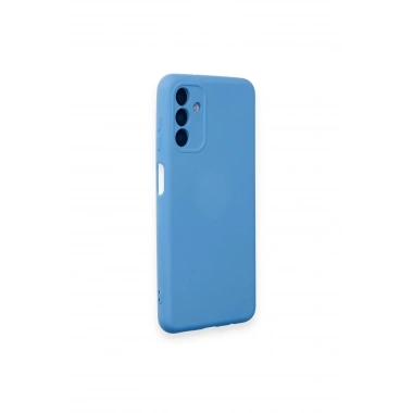 Mey İthalat®  Samsung Galaxy A14 4G Kılıf Nano içi Kadife Silikon - Mavi