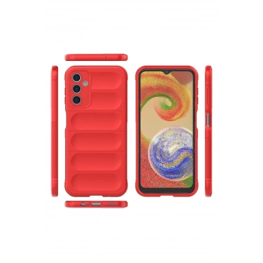 Mey İthalat®  Samsung Galaxy A14 4G Kılıf Optimum Silikon - Kırmızı