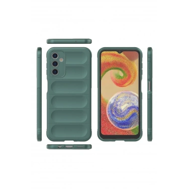 Mey İthalat®  Samsung Galaxy A14 4G Kılıf Optimum Silikon - Koyu Yeşil
