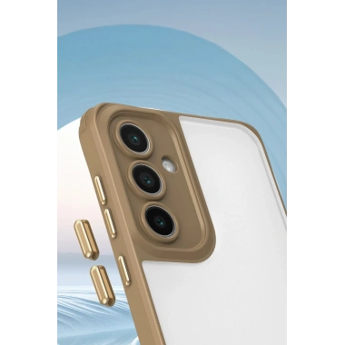 Mey İthalat®  Samsung Galaxy A14 4G Kılıf Penta Silikon Kılıf - Çöl Titanyum