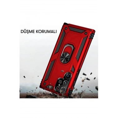 Mey İthalat®  Samsung Galaxy A14 4G Kılıf Sofya Yüzüklü Silikon Kapak - Gold
