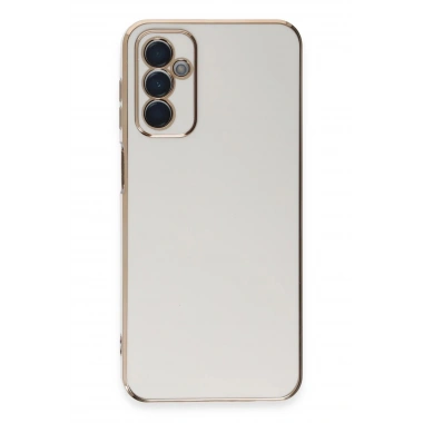 Mey İthalat®  Samsung Galaxy A14 4G Kılıf Volet Silikon - Beyaz