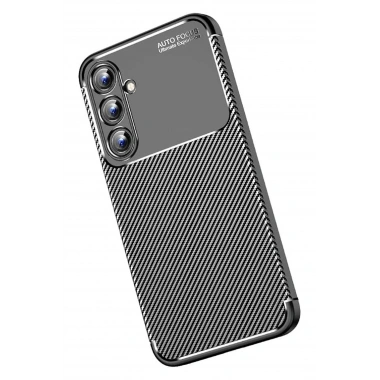 Mey İthalat®  Samsung Galaxy A15 4G Kılıf Auto Focus Karbon Kapak - Siyah