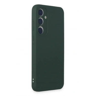 Mey İthalat®  Samsung Galaxy A15 4G Kılıf First Silikon - Koyu Yeşil