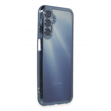 Mey İthalat®  Samsung Galaxy A15 4G Kılıf  Lensli Silikon - Açık Mavi