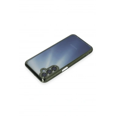 Mey İthalat®  Samsung Galaxy A15 4G Kılıf  Lensli Silikon - Yeşil