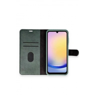Mey İthalat®  Samsung Galaxy A15 4G Kılıf Trend S Plus Kapaklı Kılıf - Siyah