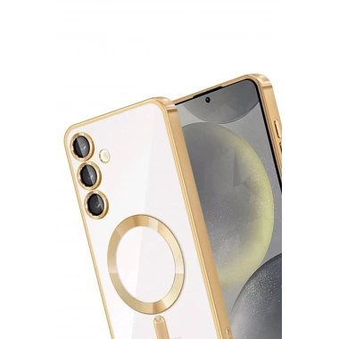 Mey İthalat®  Samsung Galaxy A15 4G Kross Magneticsafe Kapak - Gold