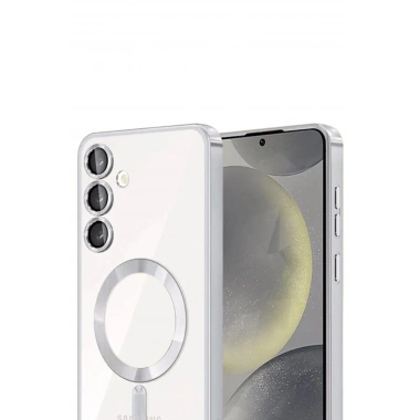 Mey İthalat®  Samsung Galaxy A15 4G Kross Magneticsafe Kapak - Gümüş