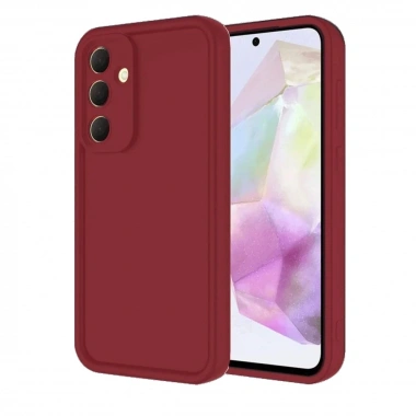 Mey İthalat®  Samsung Galaxy A16 5G Kılıf Viera Silikon - Bordo