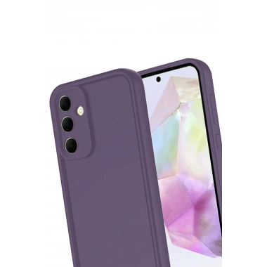 Mey İthalat®  Samsung Galaxy A16 5G Kılıf Viera Silikon - Mürdüm