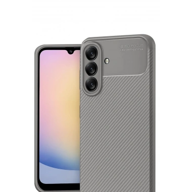 Mey İthalat®  Samsung Galaxy A17 5G Auto Focus Karbon Kapak - Gri