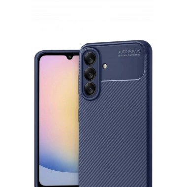 Mey İthalat®  Samsung Galaxy A17 5G Auto Focus Karbon Kapak - Lacivert
