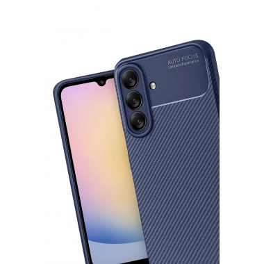 Mey İthalat®  Samsung Galaxy A17 5G Auto Focus Karbon Kapak - Lacivert