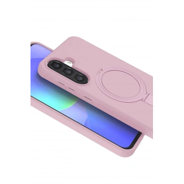 Mey İthalat®  Samsung Galaxy A17 5G Regal Magsafe Standlı Kapak - Açık Pembe