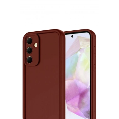 Mey İthalat®  Samsung Galaxy A17 5G Viera Silikon - Bordo