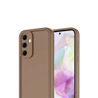 Mey İthalat®  Samsung Galaxy A17 5G Viera Silikon - Kahverengi