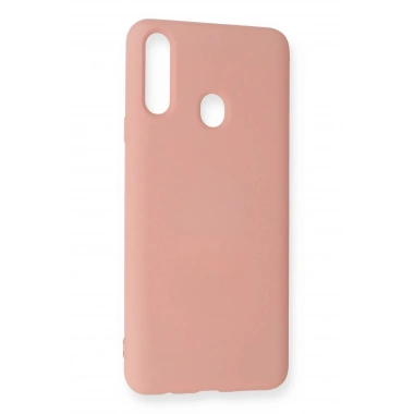 Mey İthalat®  Samsung Galaxy A20S Kılıf Nano içi Kadife Silikon - Pudra
