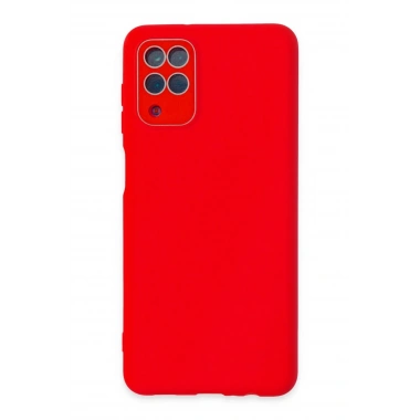 Mey İthalat® Samsung Galaxy A22 Kılıf Lansman Glass Kapak - Kırmızı