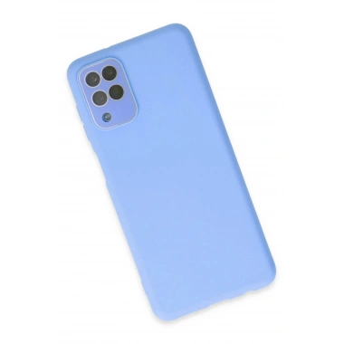 Mey İthalat® Samsung Galaxy A22 Kılıf Lansman Glass Kapak - Mavi
