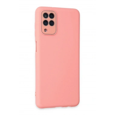 Mey İthalat® Samsung Galaxy A22 Kılıf Lansman Glass Kapak - Pembe