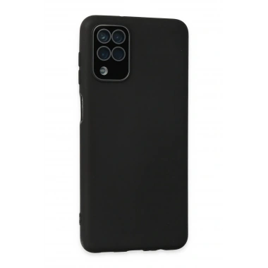 Mey İthalat® Samsung Galaxy A22 Kılıf Lansman Glass Kapak - Siyah