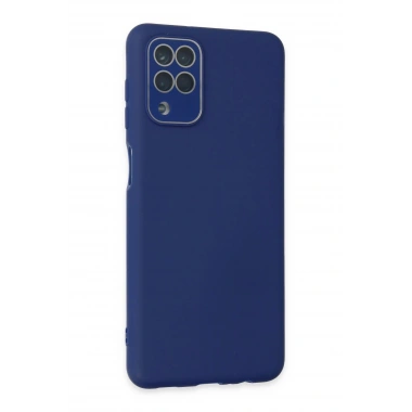 Mey İthalat® Samsung Galaxy A22 Kılıf Lansman Glass Kapak - Sky Blue