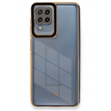 Mey İthalat® Samsung Galaxy A22 Kılıf Liva Lens Silikon - Siyah