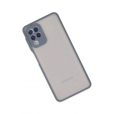 Mey İthalat®  Samsung Galaxy A22 Kılıf Montreal Silikon Kapak - Gri