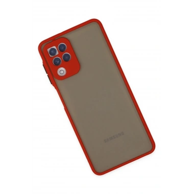 Mey İthalat®  Samsung Galaxy A22 Kılıf Montreal Silikon Kapak - Kırmızı