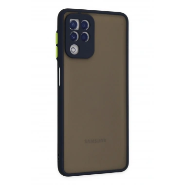 Mey İthalat®  Samsung Galaxy A22 Kılıf Montreal Silikon Kapak - Lacivert